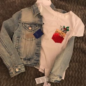 Little Girl Jacket and Short Sleeve Shirt